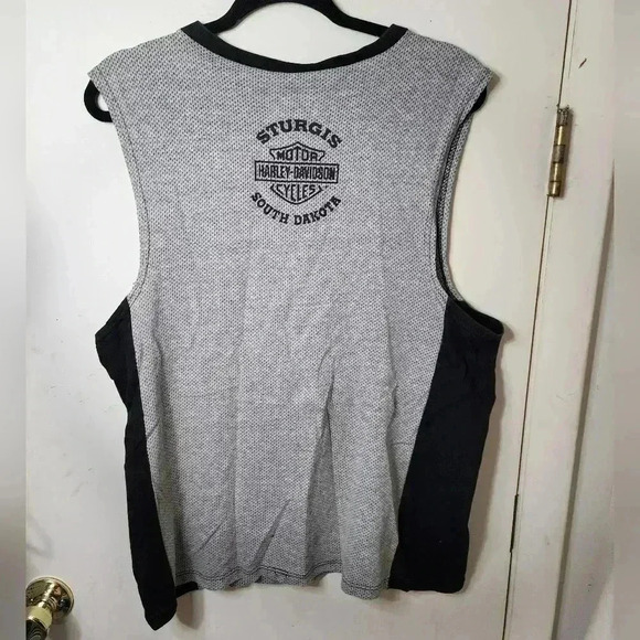 Harley-Davidson Men's Size Large Sleeveless Top Made In USA - Picture 2 of 7